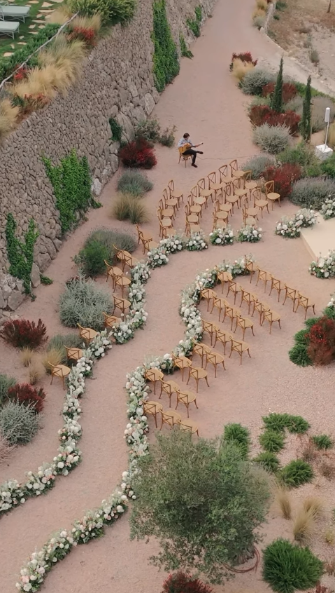 The ceremony, from above